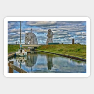 the Kelpies , Helix Park, Grangemouth , Scotland Sticker